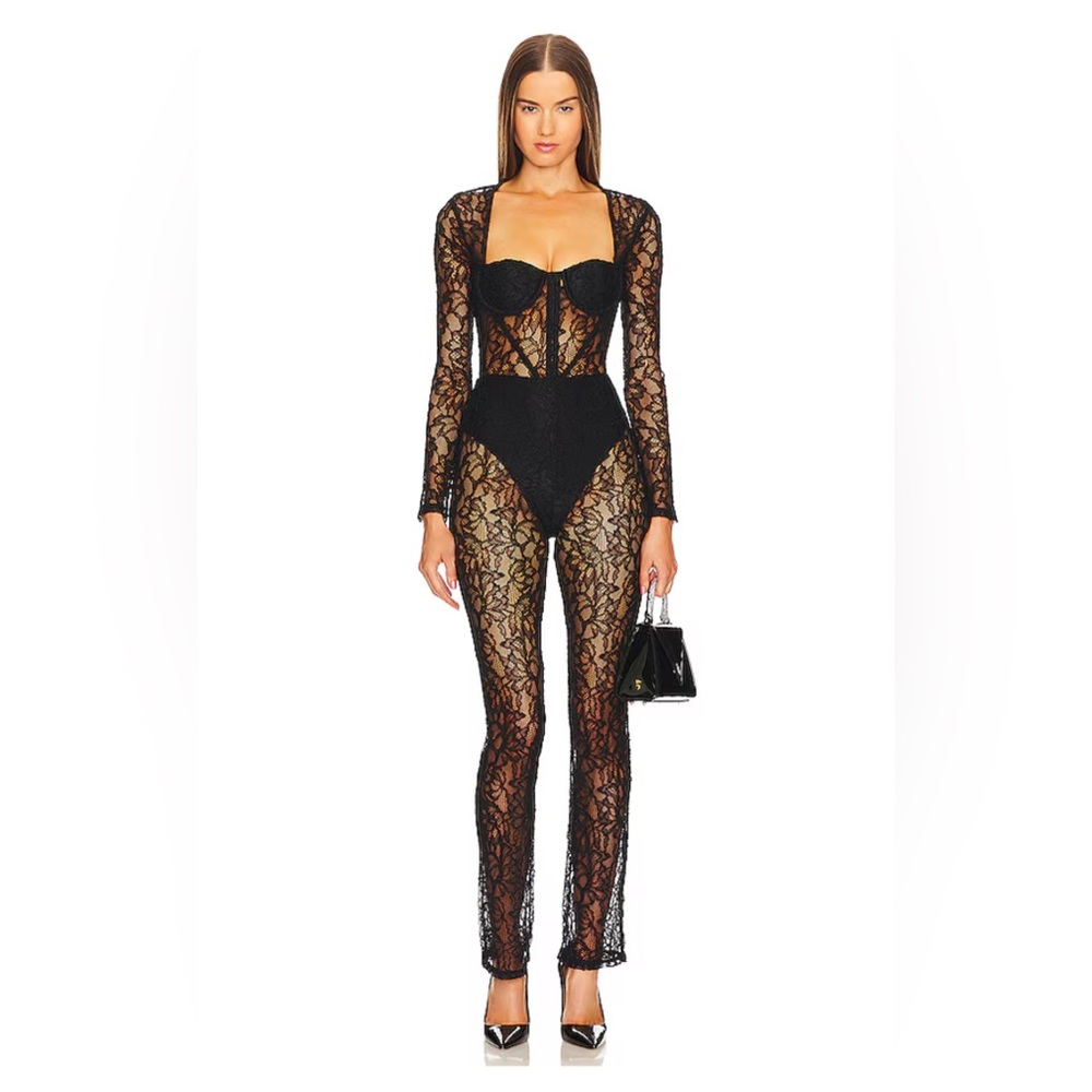 Elegant Michael Costello REVOLVE Audrey Jumpsuit in Black